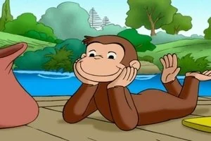 Curious George Goes Up the River still