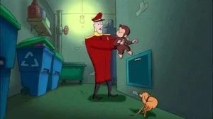 Curious George and the Trash still