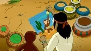 Curious George Paints the Desert still