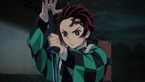 Swordsman Accompanying a Demon still