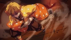 The Boar Bares Its Fangs, Zenitsu Sleeps still