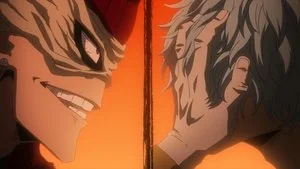 Midoriya and Shigaraki still